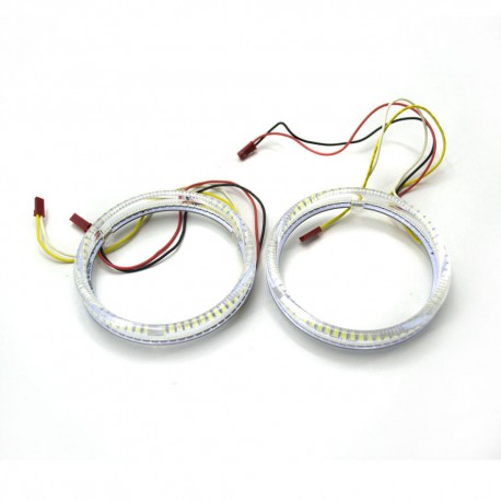 Ангельські очі LED 95 мм 3528 66SMD White/Yellow (Білий/Жовтий)