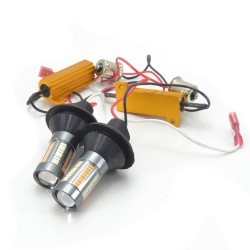 DRL Galaxy S25 (P21W 1156 BA15S) 4014 66SMD White-Yellow (Білий-Жовтий)