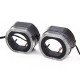 Маски 2,5" 3D O-Type LED White (Білий)