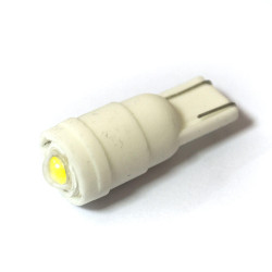 LED Galaxy T10 (W5W) CERAMIC HUGO 1SMD 1.5W White (Білий)