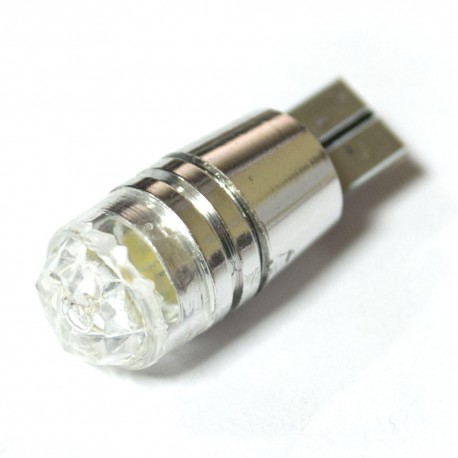LED Galaxy T10 ( W5W ) HIGH POWER 3PCS 3.0W Floral Lens White (Білий)