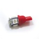 LED Galaxy T10 (W5W) 5050 5SMD Red (Червоний)