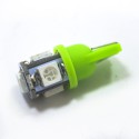 LED Galaxy T10 (W5W) 5050 5SMD Green (Зелений)