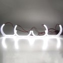 Ангельскі очі BMW (F13,F15,F30,F35) C Shape CRYSTAL White (Білі)