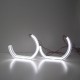 Ангельскі очі BMW (F13,F15,F30,F35) C Shape CRYSTAL White (Білі)