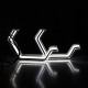Ангельські очі BMW (M3, M4, F30, F31,F34,G20,G21,E90,E92,E60) CRYSTAL ICONIC2 (Білий+Жовтий)