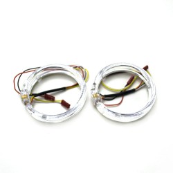 Ангельські очі LED 80 мм CREE 3535 4SMD White/Yellow (Білий/Жовтий)