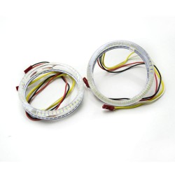 Ангельські очі LED 80 мм 3528 51SMD White/Yellow (Білий/Жовтий)