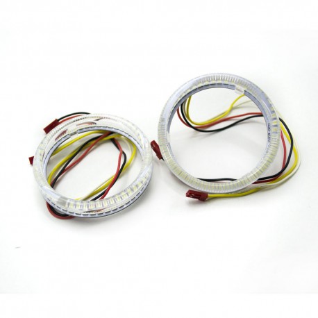 Ангельські очі LED 80 мм 3528 51SMD White/Yellow (Білий/Жовтий)