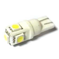 LED Galaxy T10 (W5W) CERAMIC 5050 5SMD White (Білий)