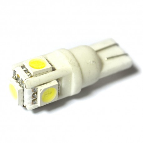 LED Galaxy T10 (W5W) CERAMIC 5050 5SMD White (Білий)