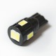 LED Galaxy T10 (W5W) 5630 6SMD White (Білий)