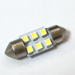LED Galaxy C5W (SV8,5) 1210 6SMD 31mm White (Білий)