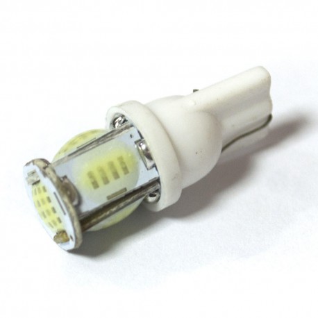 LED Galaxy T10 (W5W) COB 5PCS 24 chip White (Білий)