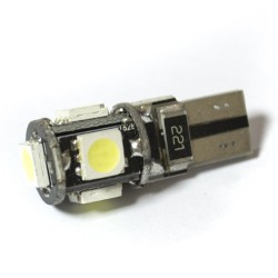 LED Galaxy T10 (W5W) CAN 5050 5SMD White (Білий)