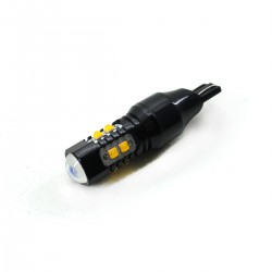 LED Galaxy T15 ( W16W ) CREE 2SMD Lens CREE 8SMD 50W Yellow (Жовтий)