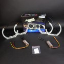 Ангельскі очі BMW (F13,F15,F30,F35) C Shape CRYSTAL W+Y (Білий+Жовтий)