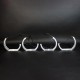 Ангельскі очі BMW (F13,F15,F30,F35) C Shape CRYSTAL W+Y (Білий+Жовтий)