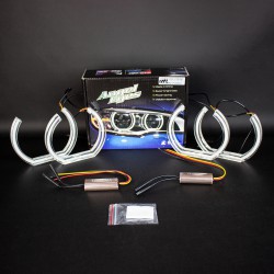 Ангельські очі BMW (F13, F15, F30, F35) CRYSTAL W+Y (Білий+Жовтий)