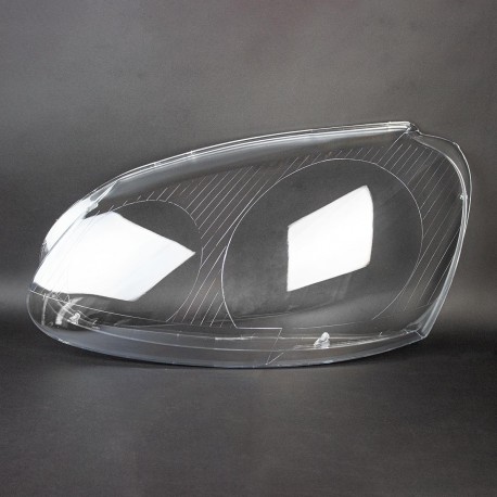 Пластикове скло фари Volkswagen Golf 5 (Typ 1K) 2003-2009 ліве (водійське)