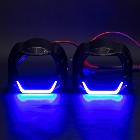Маски 1,8" BMW G-Style DRL Blue Синій
