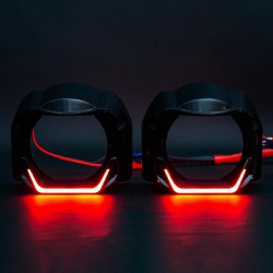 Маски 3.0" BMW G-Style DRL Red Червоний