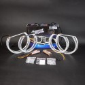 Ангельскі очі BMW (E46NON) круглі CRYSTAL W+Y (Білі+:Жовті)