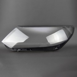 Пластиковое стекло фары Volkswagen Tiguan (5N) 2011-2016 Halogen левое (водительское)