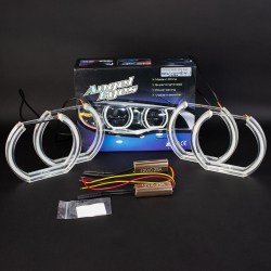 Ангельські очі BMW (E36,38,39,46) підкова CRYSTAL White/Yellow (Білі/Жовті)