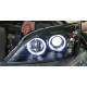 Передняя оптика Ford Mondeo Mk3 черная линзованная