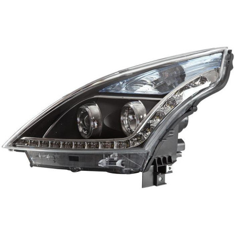 Передняя оптика Nissan Teana J32 черная биксеноновая