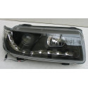 Передняя оптика Volkswagen Passat B4 черная линзованная