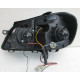 Передня оптика VW Polo Mk4 9N чорна LED лінзована