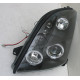 Передняя оптика Suzuki Swift 2005 черная линзованная