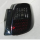 Задние LED фонари Suzuki SX-4 красно-черные