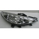 Peugeot 207 передняя хром LED