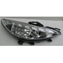 Peugeot 207 передняя хром LED