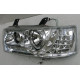 Volkswagen Transporter T4 передняя хром LED