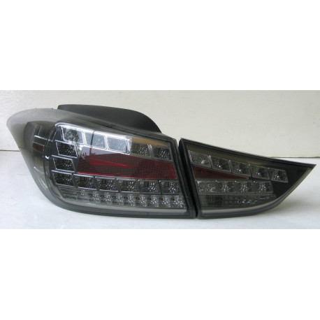 Hyundai Elantra MD задняя черная LED стиль Audi