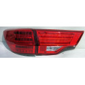 Toyota Highlander 2014 задняя оптика LED красная стиль BMW
