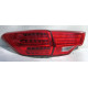 Toyota Highlander 2014 задняя оптика LED красная стиль BMW