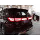 Toyota Highlander 2014 фонари-вставка Lexus стиль задняя LED красная / Led taillights red XU50 Lexus style