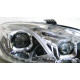 Chevrolet Lacetti 5 дверей хэтчбек оптика передняя хром Benz W212 / Led headlights Benz style W212