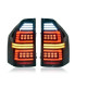 Mitsubishi Pajero Mk3 1999+ задние фонари LED черные CP