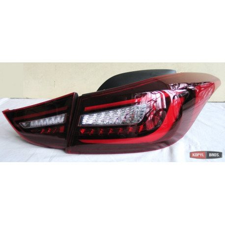 Hyundai Elantra MD задние фары LED красные YZ