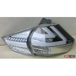 Nissan X-trail T32 оптика задняя тюнинг LED светодионая хром