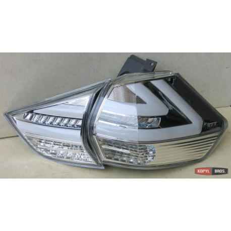 Nissan X-trail T32 оптика задняя тюнинг LED светодионая хром