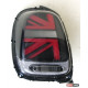 Mini Cooper F55/ F56/ F57 оптика задняя LED Union Jack стиль красно-черная