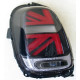 Mini Cooper F55/ F56/ F57 оптика задняя LED Union Jack стиль красно-черная