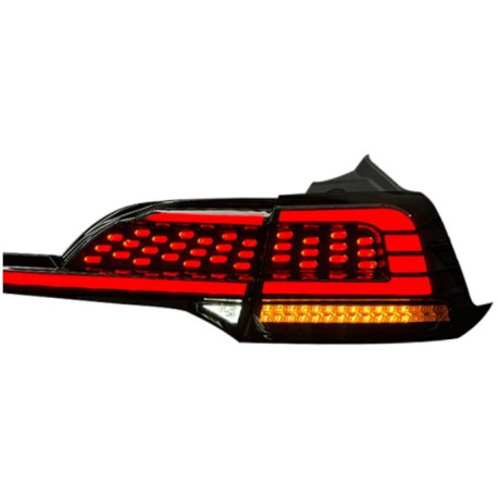 Tesla Model 3 задние фары LED красно-черные